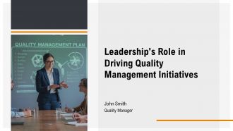 Quality Management Initiatives PowerPoint Presentation and Slides PPT ...