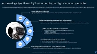 Leading And Preparing For 5g Addressing Objectives Of 5g Era Emerging As Digital Economy Enabler