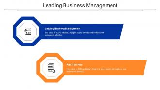 Leading Business Management Ppt Powerpoint Presentation Inspiration Grid Cpb