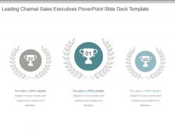Leading channel sales executives powerpoint slide deck template