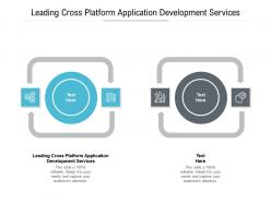Leading cross platform application development services ppt powerpoint presentation gallery portfolio cpb