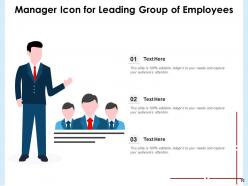 Leading icon manager depicting marketplace illustrating entrepreneur growth