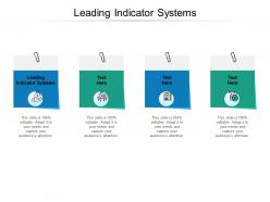Leading indicator systems ppt powerpoint presentation ideas download cpb