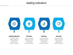 Leading indicators ppt powerpoint presentation infographic template example cpb