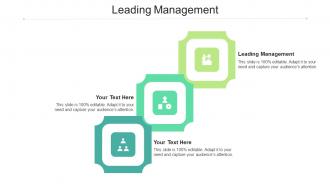 Leading management ppt powerpoint presentation slides themes cpb