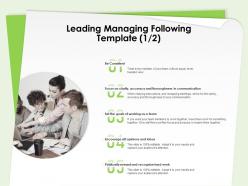 Leading managing following template working team ppt powerpoint presentation rules