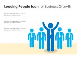 Leading people icon for business growth