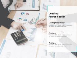 Leading power factor ppt powerpoint presentation ideas designs download cpb