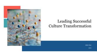 Leading Successful Culture Transformation PPT Designs AT