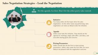Leading The Conversation As A Sales Negotiation Strategy Training Ppt