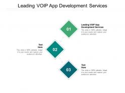 Leading voip app development services ppt powerpoint presentation infographic brochure cpb