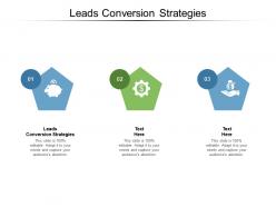 Leads conversion strategies ppt powerpoint presentation gallery clipart images cpb