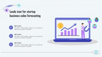 Leads Icon For Startup Business Sales Forecasting