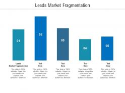 Leads market fragmentation ppt powerpoint presentation show shapes cpb
