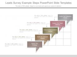 Leads Survey Example Steps Powerpoint Slide Templates