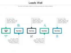 Leads well ppt powerpoint presentation file graphic images cpb