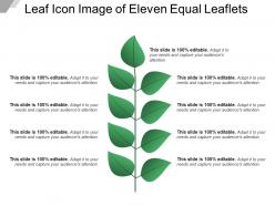 Leaf icon image of eleven equal leaflets