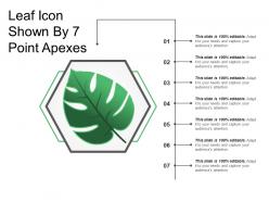 Leaf Icon Shown By 7 Point Apexes