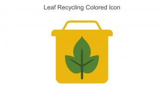 Leaf Recycling Colored Icon In Powerpoint Pptx Png And Editable Eps Format