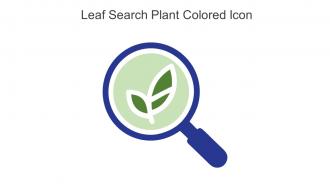 Leaf Search Plant Colored Icon In Powerpoint Pptx Png And Editable Eps Format