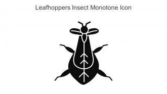 Leafhoppers Insect Monotone Icon In Powerpoint Pptx Png And Editable Eps Format