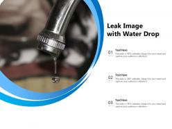 Leak image with water drop