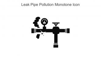 Leak Pipe Pollution Monotone Icon In Powerpoint Pptx Png And Editable Eps Format