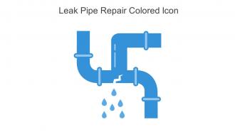 Leak Pipe Repair Colored Icon In Powerpoint Pptx Png And Editable Eps Format