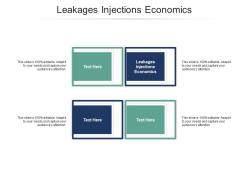 Leakages injections economics ppt powerpoint presentation model structure cpb