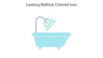 Leaking Bathtub Colored Icon In Powerpoint Pptx Png And Editable Eps Format
