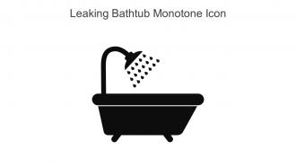 Leaking Bathtub Monotone Icon In Powerpoint Pptx Png And Editable Eps Format