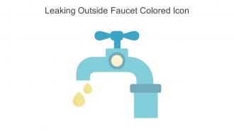 Leaking Outside Faucet Colored Icon In Powerpoint Pptx Png And Editable Eps Format