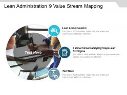 Lean administration 9 value stream mapping steps lean six sigma cpb