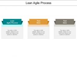 Lean agile process ppt powerpoint presentation model slide download cpb