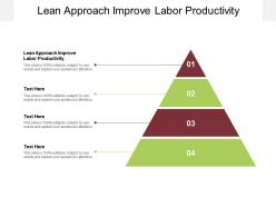 Lean approach improve labor productivity ppt powerpoint presentation file sample cpb