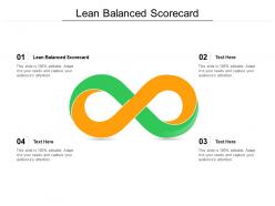 Lean balanced scorecard ppt powerpoint presentation gallery influencers cpb