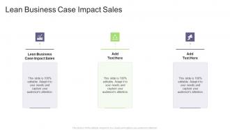 Lean Business Case Impact Sales In Powerpoint And Google Slides Cpb