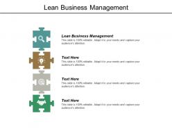 Lean business management ppt powerpoint presentation model templates cpb