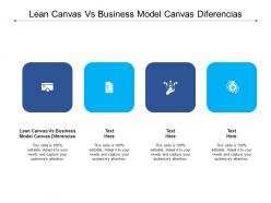 Lean canvas vs business model canvas diferencias ppt powerpoint presentation file background cpb