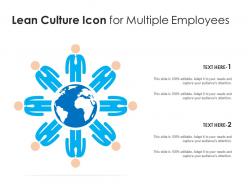 Lean culture icon for multiple employees
