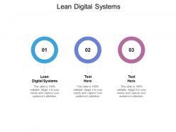 Lean digital systems ppt powerpoint presentation gallery background designs cpb