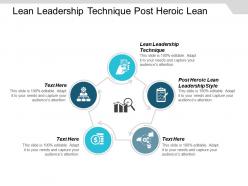 Lean leadership technique post heroic lean leadership style cpb