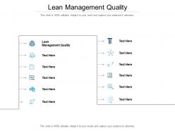Lean management quality ppt powerpoint presentation professional design inspiration cpb