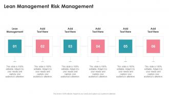 Lean Management Risk Management In Powerpoint And Google Slides Cpb