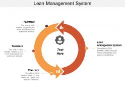Lean management system ppt powerpoint presentation infographic template clipart images cpb