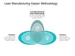 Lean manufacturing kaizen methodology ppt powerpoint presentation portfolio format ideas cpb
