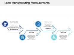 Lean manufacturing measurements ppt powerpoint presentation slides background designs cpb
