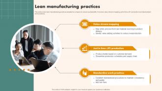 Lean Manufacturing Practices Storyboard SS