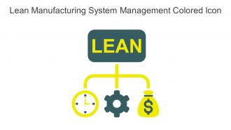 Lean Manufacturing System Management Colored Icon In Powerpoint Pptx Png And Editable Eps Format