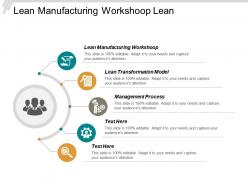 Lean manufacturing workshop lean transformation model management process cpb